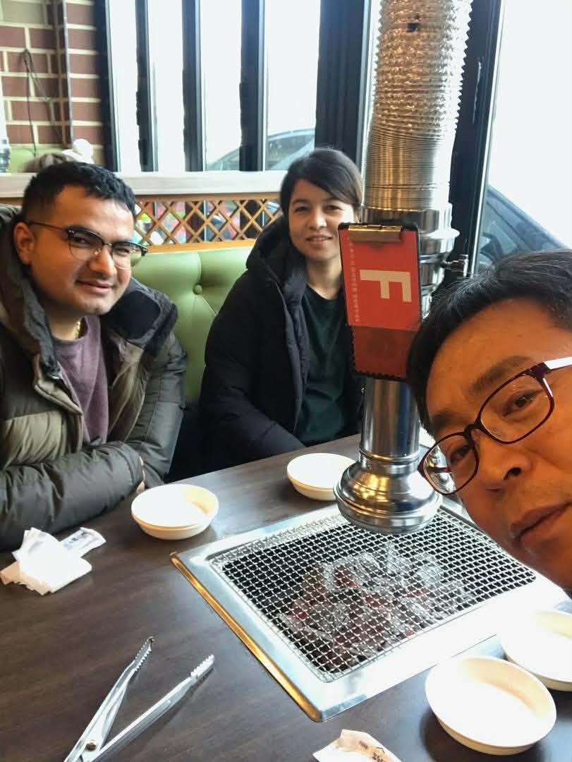 Korea memory photo - Laxman and Shushmita